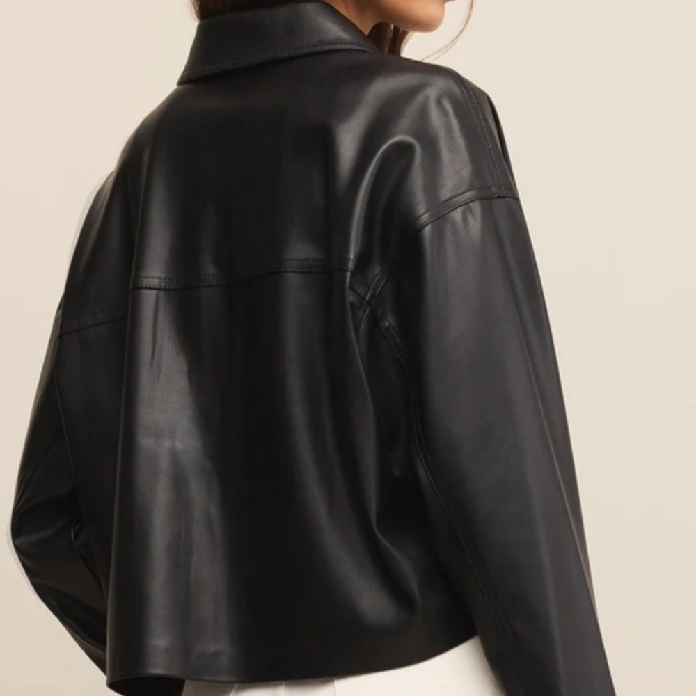 Z Supply NWT All Day Faux Leather Jacket (size XS) - Picture 3 of 10